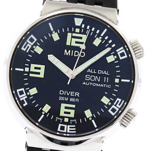 MIDO 8370 Day date black Dial Automatic Men's Watch_879284 - Picture 1 of 6